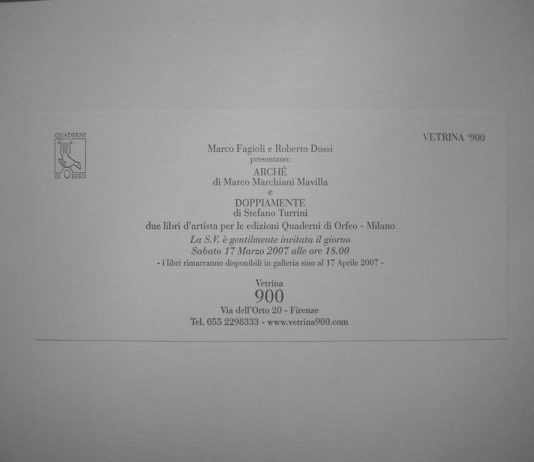 Marco Marchiani Mavilla / Stefano Turrini Marco Marchiani Mavilla / Stefano Turrini