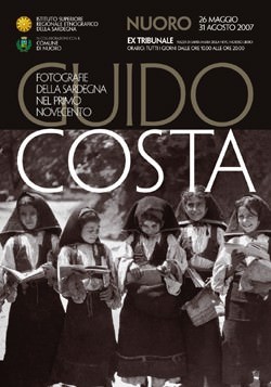 Guido Costa – Fotografie della sardegna nel primo novecento