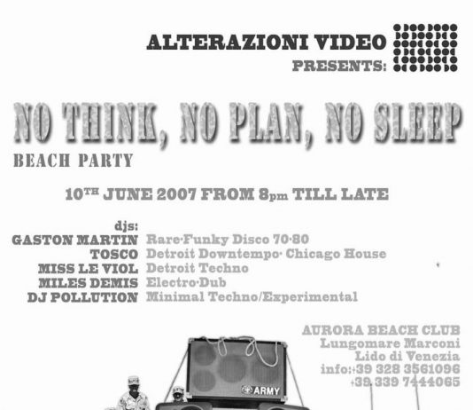 No think, no plan, no sleep No think, no plan, no sleep