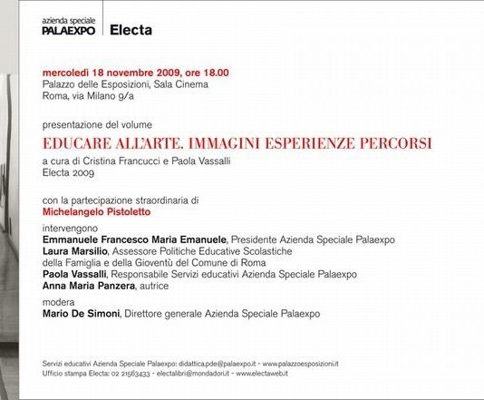 Educare all’arte. Immagini esperienze percorsi