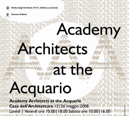 Academy Architects at the Acquario