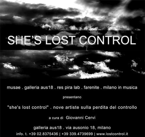 She’s lost control