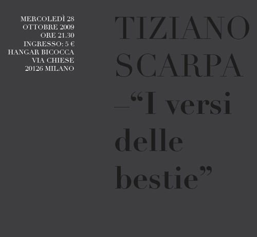 Tiziano Scarpa – I versi delle bestie