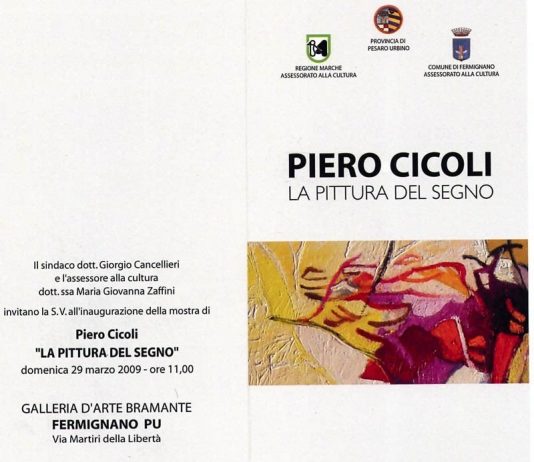 Piero Cicoli – La pittura del segno