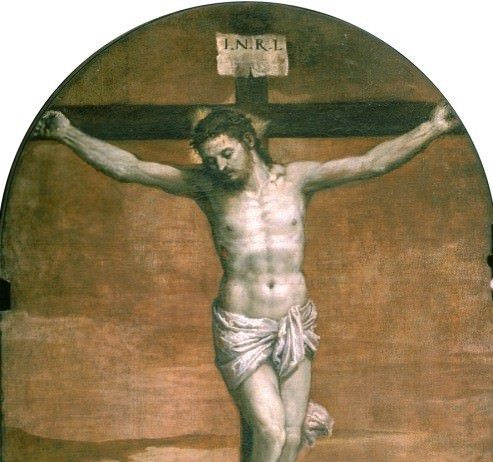 Al centro il Crocifisso – Augusto Gentili