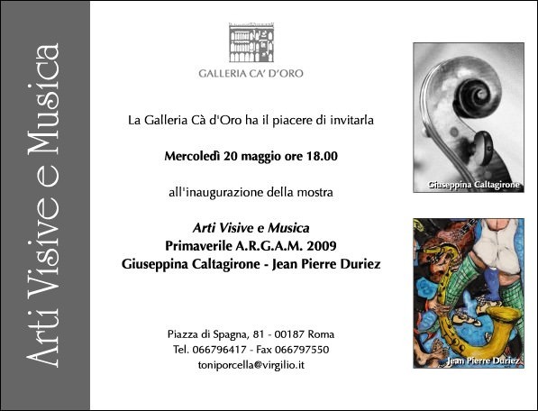 Arti visive e musica – Giuseppina Caltagirone / Jean Pierre Lescauthttps://www.exibart.com/repository/media/eventi/2008/11/arti-visive-e-musica-8211-giuseppina-caltagirone-jean-pierre-lescaut.jpg