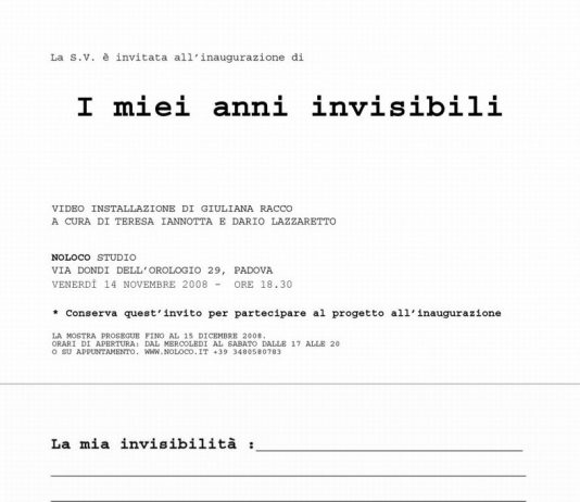 Dario Lazzaretto – I  miei anni invisibili