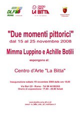 Mimma Luppino / Achille Botili – Due momenti pittorici