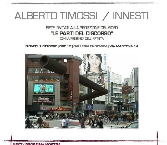 Alberto Timossi – Innesti. Le parti del discorso