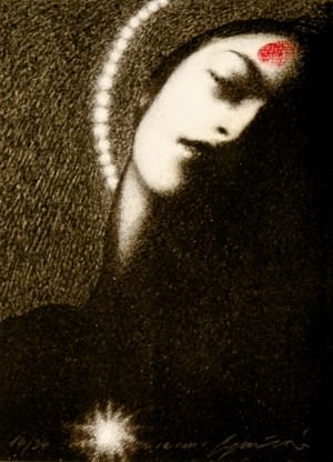 Omar Galliani – Disegno a Stampa