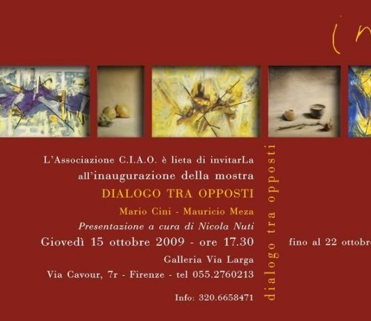 Mario Cini / Mauricio Meza – Dialogo tra opposti Mario Cini / Mauricio Meza – Dialogo tra opposti