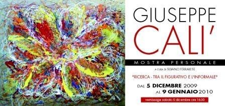 Giuseppe Calì – Ricerca. Tra il figurativo e l’informale