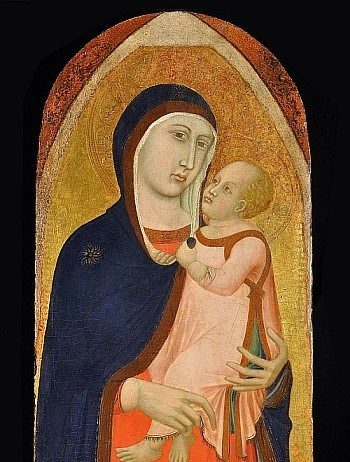 Madonna col Bambino della bottega di Pietro Lorenzetti Madonna col Bambino della bottega di Pietro Lorenzetti