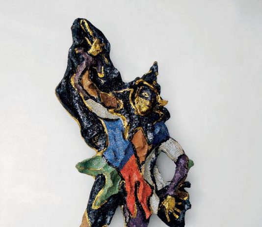 Lucio Fontana – L’Arlecchino. Mosaico e ceramica