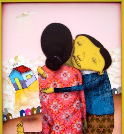 Os Gemeos – Nos braços de um anjo Os Gemeos – Nos braços de um anjo