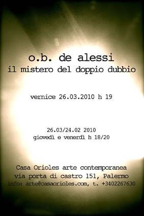 O.B. De Alessi – Il Mistero del Doppio Dubbio