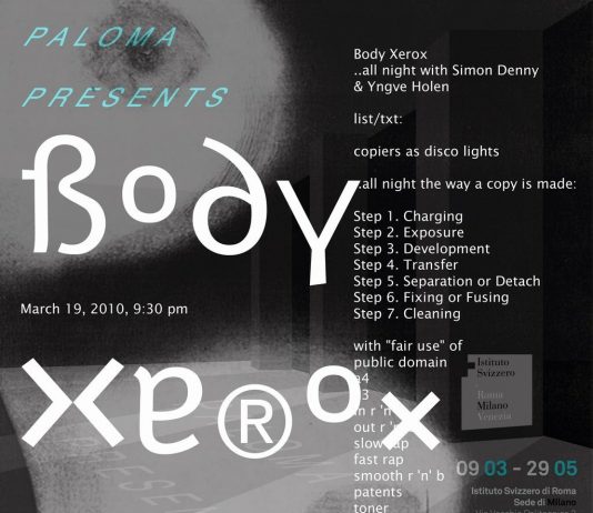 Paloma Presents #2 – Body Xerox