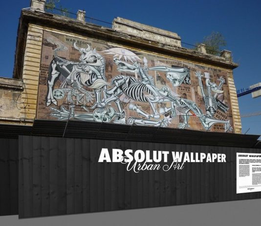 Absolut Wallpaper Roma – Ron English – X-Ray Guernica Absolut Wallpaper Roma – Ron English – X-Ray Guernica