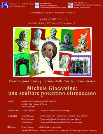 Michele Giacomino – Uno scultore potentino oltre oceano Michele Giacomino – Uno scultore potentino oltre oceano