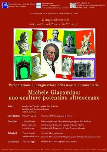Michele Giacomino – Uno scultore potentino oltre oceanohttps://www.exibart.com/repository/media/eventi/2010/05/michele-giacomino-8211-uno-scultore-potentino-oltre-oceano.jpg