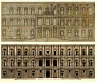 Adriano Marinazzo – Modellazione tridimensionale della fronte barocca della Reggia medicea di Pitti secondo un disegno di Pietro da Cortona