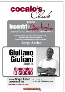 Incontri con l’Artista – Giuliano Giuliani Incontri con l’Artista – Giuliano Giuliani