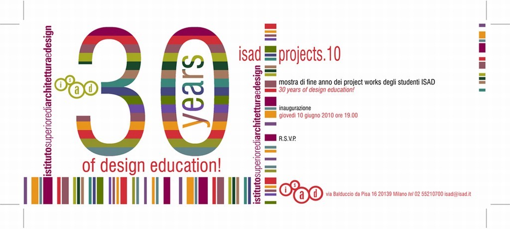 Isad projects. 10 30 years of design education!https://www.exibart.com/repository/media/eventi/2010/06/isad-projects.-10-30-years-of-design-education.jpg