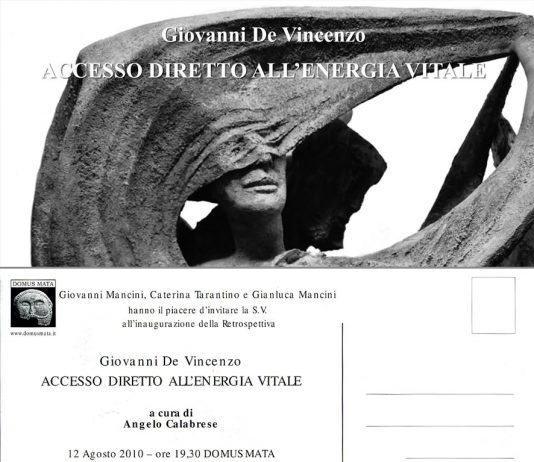 Giovanni De Vincenzo – Accesso diretto all’energia vitale Giovanni De Vincenzo – Accesso diretto all’energia vitale