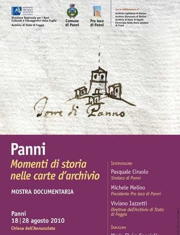 Panni. Momenti di storia nelle carte d’archivio