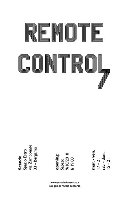 Scande – Remote controlhttps://www.exibart.com/repository/media/eventi/2010/10/scande-8211-remote-control.jpg