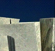 Astratto Monumentale scultura contemporanea in marmo