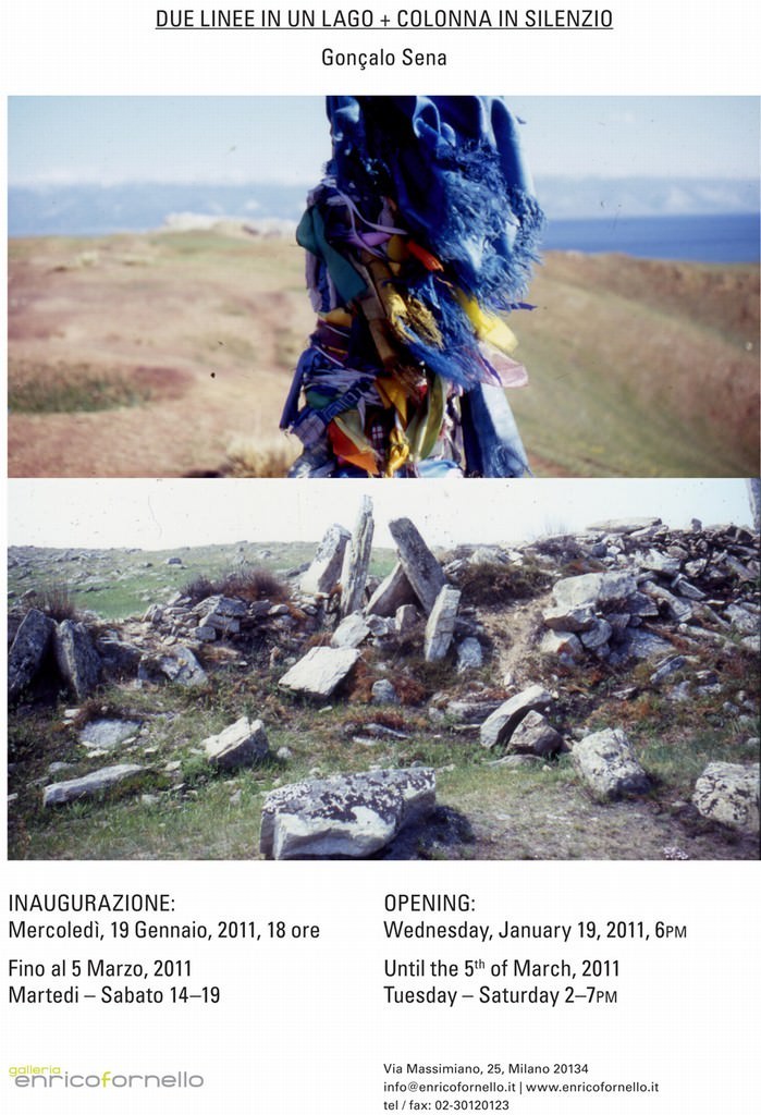 Gonçalo Sena – Due linee in un lago + Colonna in silenziohttps://www.exibart.com/repository/media/eventi/2011/01/gonçalo-sena-8211-due-linee-in-un-lago-colonna-in-silenzio.jpg