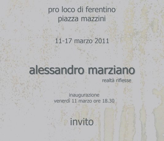 Alessandro Marziano – Realta’ Riflesse