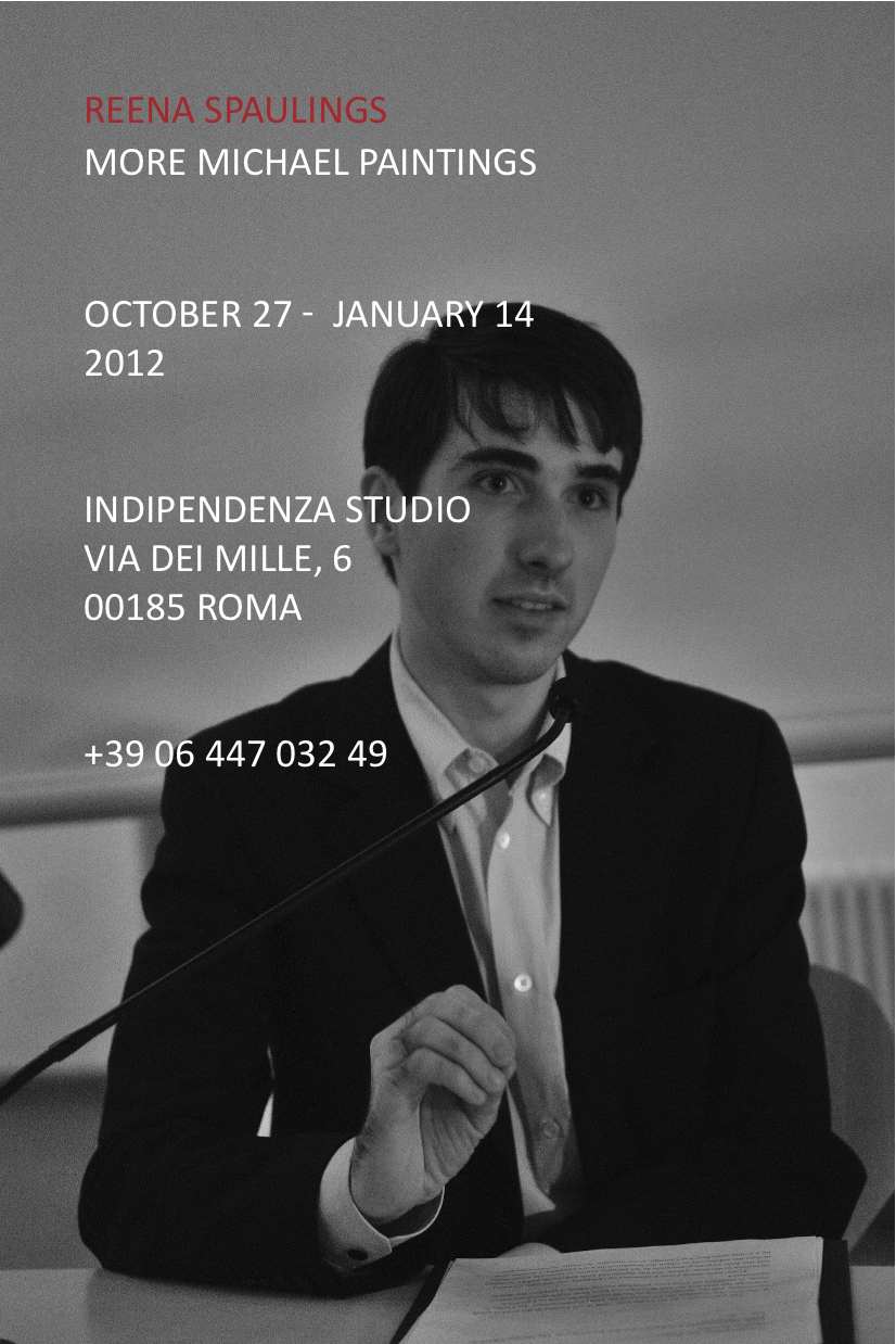 Reena Spaulings – More Michael Paintingshttps://www.exibart.com/repository/media/eventi/2011/10/reena-spaulings-8211-more-michael-paintings.jpg