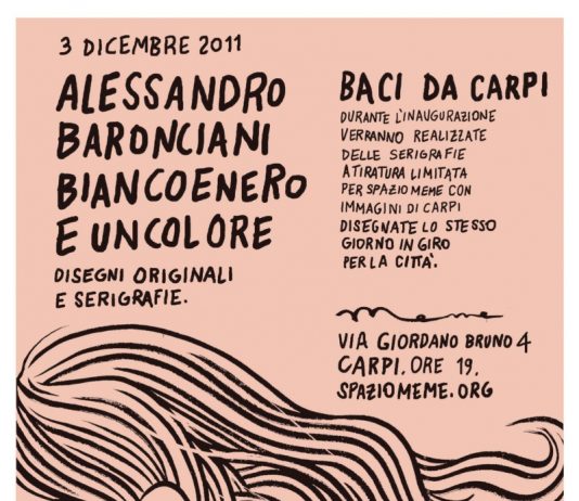Alessandro Baronciani – Bianco e Nero e un colore, disegni e serigrafie