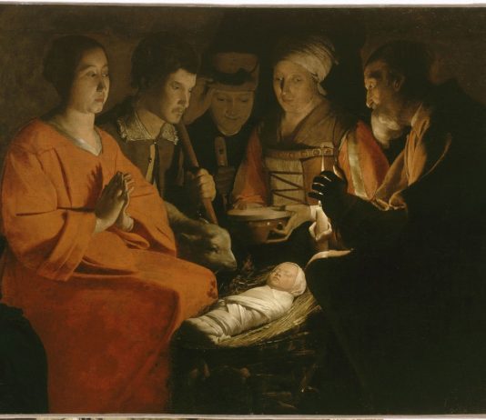 Georges de la Tour – L’ Adorazione dei pastori / San Giuseppe falegname Georges de la Tour – L’ Adorazione dei pastori / San Giuseppe falegname