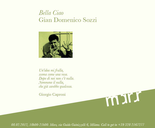 MARS: Gian Domenico Sozzi – Bella ciao