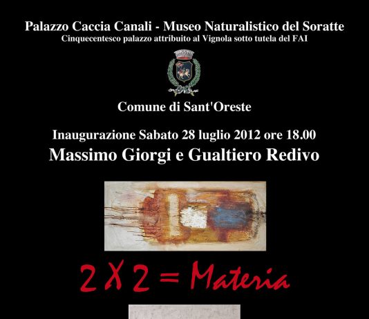 Massimo Giorgi / Gualtiero Redivo – 2×2=materia