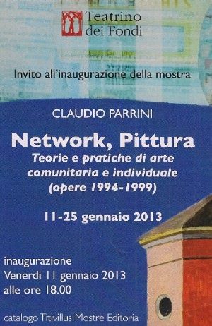 Claudio Parrini  – Network, Pittura. Teorie e pratiche di arte comunitaria e individuale (opere 1994-1999).