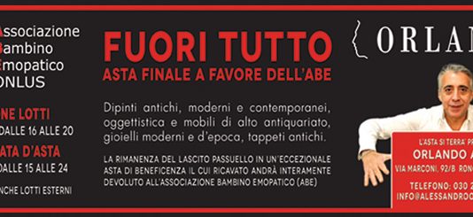 Fuori tutto. Asta finale a favore dell’ABE