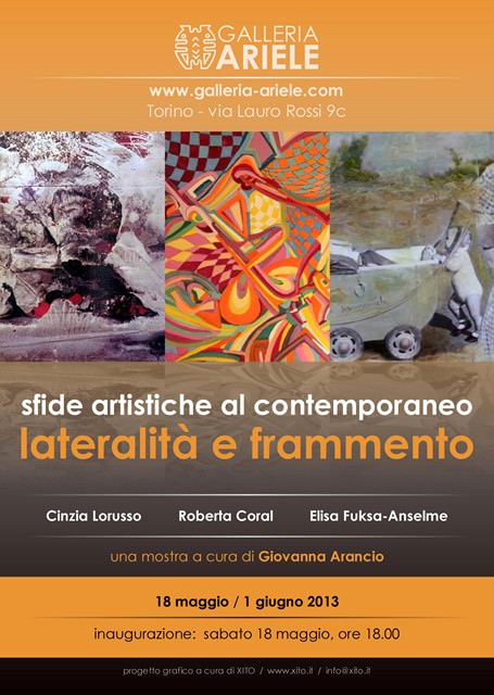 Sfide artistiche al contemporaneo – lateralità e frammentohttps://www.exibart.com/repository/media/eventi/2013/05/sfide-artistiche-al-contemporaneo-8211-lateralità-e-frammento.jpg