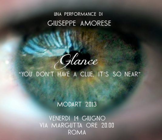 Giuseppe Amorese – Glance: you don’t have a clue, it’s so near