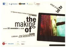 The making of / Artisti al lavoro in tv