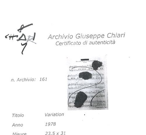 Giuseppe Chiari – Note d’arte Giuseppe Chiari – Note d’arte