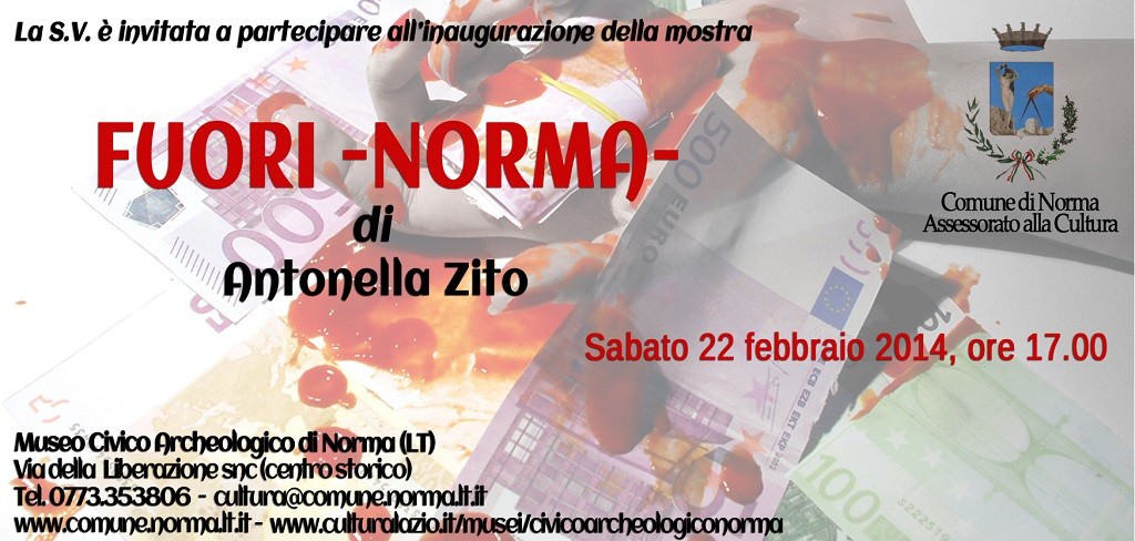 Antonella Zito – Fuori –Normahttps://www.exibart.com/repository/media/eventi/2014/02/antonella-zito-8211-fuori-–norma.jpg