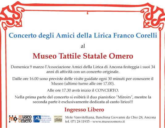 Concerto degli Amici della Lirica Franco Corelli al Museo Omero
