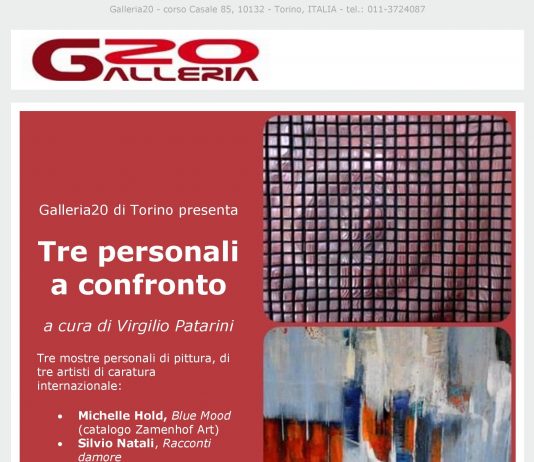 Michelle Hold / Silvio Natali / Pierre Cauchois – Tre personali a confronto