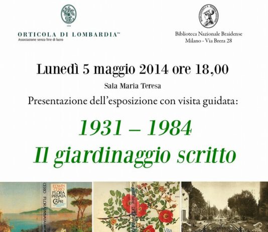 1931 – 1984. Il giardinaggio scritto 1931 – 1984. Il giardinaggio scritto