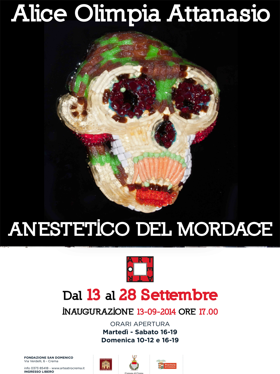 Alice Olimpia Attanasio – Anestetico del mordacehttps://www.exibart.com/repository/media/eventi/2014/08/alice-olimpia-attanasio-8211-anestetico-del-mordace.jpg