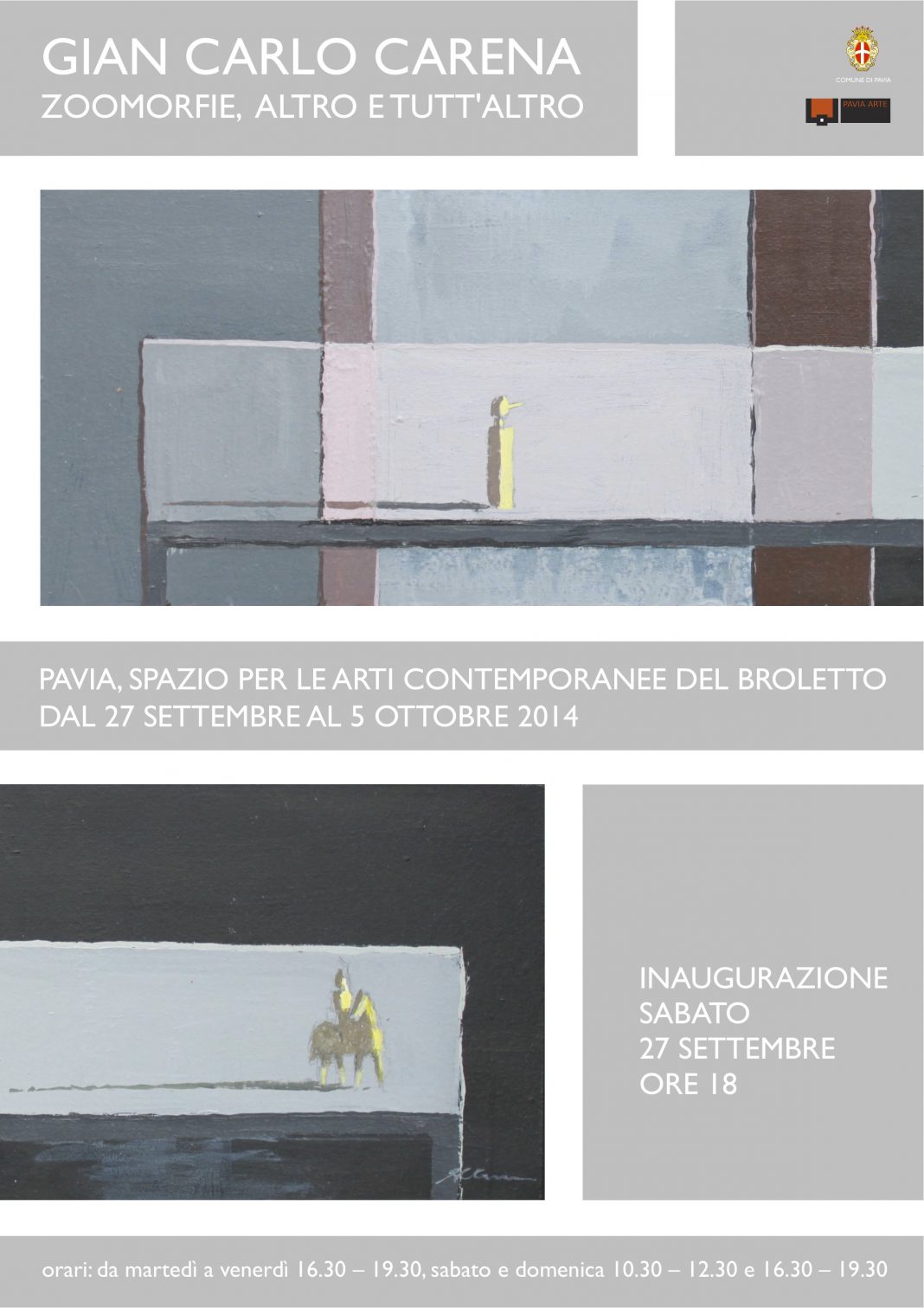 Gian Carlo Carena – Zoomorfie, altro e tutt’altrohttps://www.exibart.com/repository/media/eventi/2014/09/gian-carlo-carena-8211-zoomorfie-altro-e-tutt’altro-1068x1511.jpg